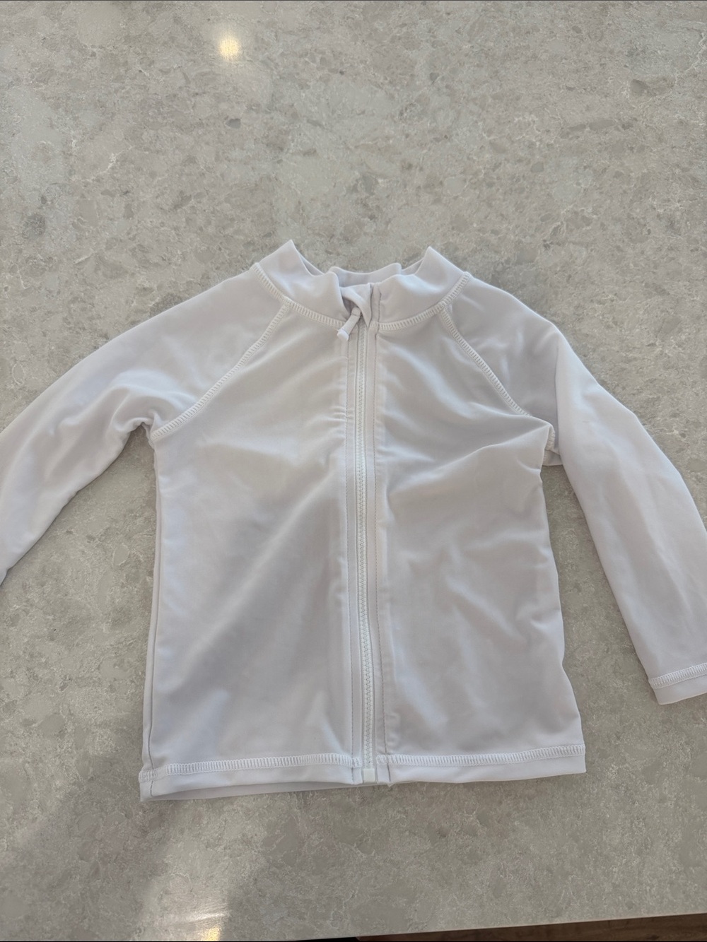 Flap Happy White Kids Zip-Up Rashguard